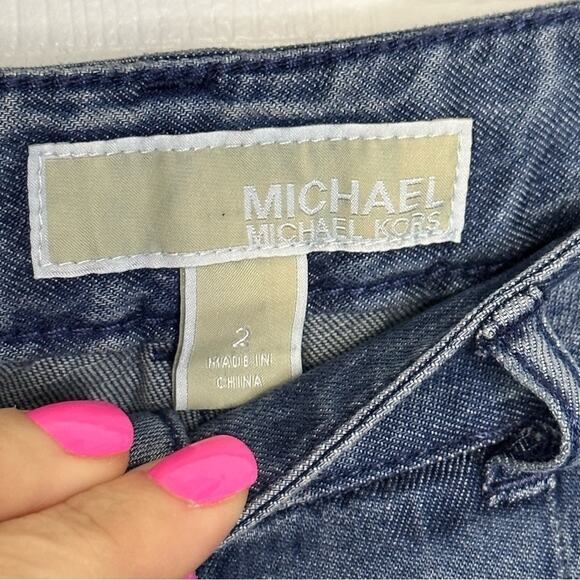 MICHAEL Michael Kors Chambray Wide Leg Pants new size 2 Flowy for Summer - Picture 9 of 16